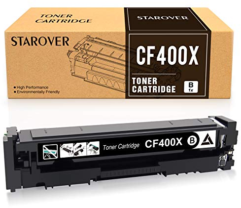 STAROVER Kompatible Tonerkartusche Ersatz für HP 201A 201X CF400A CF400X für HP Color Laserjet Pro MFP M277dw M277n M277 Laserjet Pro M252dw M252n MFP M274N (1 Schwarz)