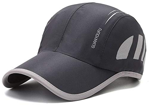 CLAPE Mesh Sport Baseball Cap Atmungsaktive Schnelltrocknend Basecap Herren Quick Dry Running Cap Verstellbar Sommer Cap für Wandern, Laufen, Joggen, Radfahren