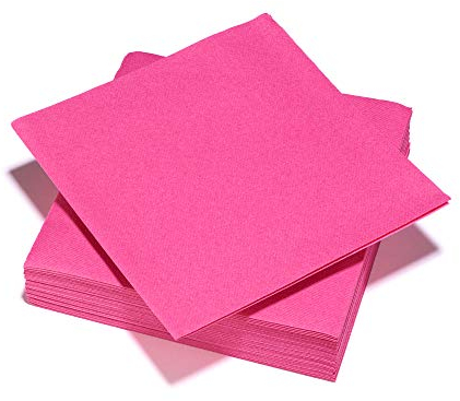 LE NAPPAGE ARTS DE LA TABLE Airlaid-Servietten, 40 x 40 cm, Fuchsia, 25 Stück (71462)
