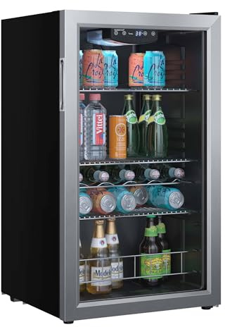 EdgeStar BWC121 19 Inch Wide 105 Can Capacity Extreme Cool Beverage Center - Stainless Steel