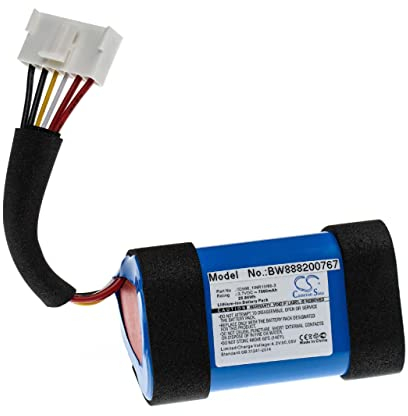 vhbw batteria compatibile con JBL Charge 4BLK, 4J, CHARGE4BLUAM, 4 casse, altoparlanti, speaker (7800mAh, 3,7V, Li-Ion)