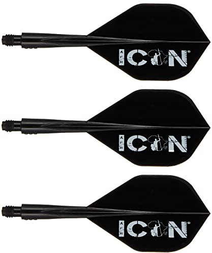 Trinidad Darts Condor Achse Standard Africa Warrior Black s 21 5 m, 3 st?ck.