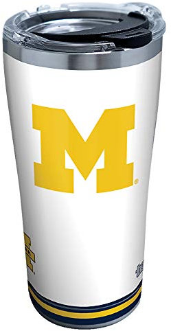 Tervis Michigan Wolverines - Bicchiere isolante, in acciaio inox, artico