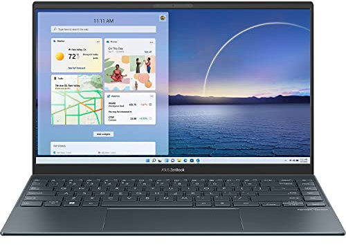 ASUS ZenBook 14 Ultra-Slim Laptop 14 pollici Full HD NanoEdge Display, Intel Core i5-1135G7, 8GB RAM, 512GB PCIe SSD, NumberPad, Thunderbolt 4, Windows 10 Home, cancellazione del rumore AI, grigio