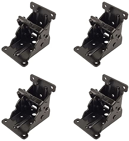 4 Stück Klapptisch Hardware, Klappscharnier, Selbstverriegelung Verlängerung Faltbare Scharniere, Tisch klappscharnier 90 Grad, KlappRegalhalterung für Werkbank, Schreibtisch, Wandrega