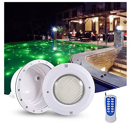 LSSHQ Foco Piscina Sumergible PAR56 Carcasa Impermeable para Piscina, con Cable de 3 m, Adecuada para Piscinas de Pared de Acero y hormigón con Revestimiento de lámina