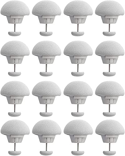 Amtake Bettdeckenhalter 16 Stück Bettdeckenbezug Klammer Bettdecken Clips Bettdeckenhalter Quilt Fixer Duvet Cover Clips Bettdecke Pins Pilzbefestigungsclip mit Knopf…