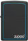 Zippo Windproof Lighter - Classic Black & Blue - Black Matte, Colour Image - Refillable for Lifetime Use - Adjustable Flame - Gift Box - Metal - Made in USA