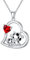 enjoylifecreative Kuh Kette für Frauen Mädchen Sterling Silber Mutter Tochter Kuh Anhänger Halskette Süße Kühe Schmuck Geburtstags Geschenk