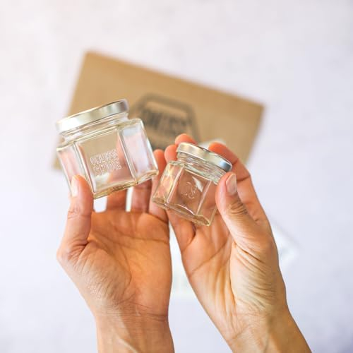Gneiss Spice Magnetische Gewürzgläser Probepackung - 6 große & 6 kleine leere Glasdosen mit magnetischen Deckeln & Gewürzetiketten | Kühlschrank-Hänge-Gewürzregal | nachfüllbarer Küchenorganizer