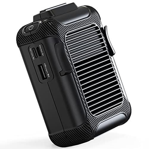 Gathukila Waist Hanging Fan, USB Charging Mini Fan Portable Hanging Neck Mobile Waist Hanging Small Portable Wireless Waist Fan