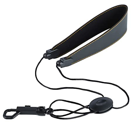 Klarinetten-Halsgurt, Verstellbare Länge, Leder, Universeller Tragbarer Saxophon-Halsgurt für den Wettbewerb
