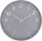 HZDHCLH Funk Wanduhr 30 cm Lautlose Wanduhr Ohne Tickgeräusche, Moderne Batteriebetriebene Uhr für Zuhause, Küche, Wohnzimmer, Büro, Wanddekoration(Graugold)