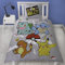 Pokemon Winter-Bettwäsche Set Biber 135x200 80x80 cm · Pokémon Bettwäsche Rock aus 100% Baumwolle mit Reißverschluss · Flanell Kinderbettwäsche mit Pikachu