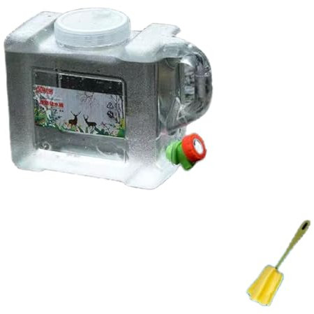 Bouteille d'eau 5-22 L avec Robinet – Bouteille d'eau de Camping, Distributeur d'eau sans BPA avec Tuyau d'extension et Brosse de Nettoyage, réservoir d'eau de Camping de Voyage