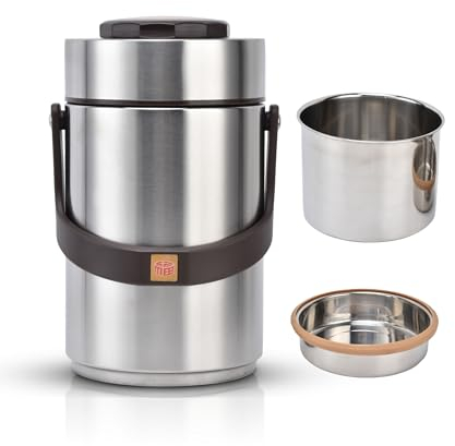 80 Ounce Insulated Food Jar Thermos, 304 Stainless Steel Vacuum Lunch Container, Portable Thermal Food Container, Wide Mouth Thermos for Kids and Adults, Hot & Cold Drinks, Lunch C
