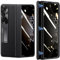 NINKI Coque pour Samsung Z Fold 5 avec Béquille,Protecteur D’écran Anti-Espion Z Fold 5 Case,Anti-Rayures Protect de Charnière Coque pour Z Fold 5,Étui en Cuir pour Samsung Z Fold 5 5G,Noir