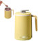 Smart Touch Coffee Warmer, Accurate Temperature Control Health Cup, Self Heating Mug, Suitable For Working Office (Color : Beige, Size : 4.92 * 3.54 * 6.49inch)