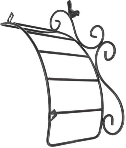 Qukaim Water Pipe Storage Garden Hose Holder, Antique Style Bird Brackets, Black Multifunction Water Pipe Storage Rack, Hose Bracket