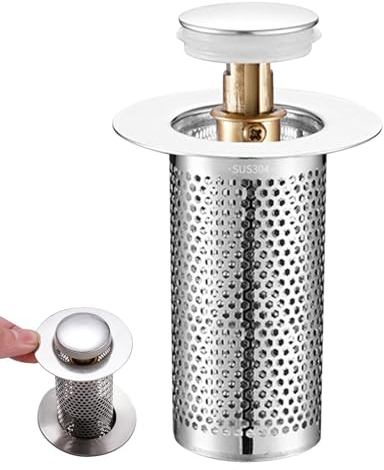 2 Stück Waschbecken-Abflusssieb, universeller Abflussstopfen, Haarfänger, multifunktionaler Bodenablauffilter, Pop-Up-Abflussfilter-Stopper, für Zuhause, Toilette, Badezimmer, Waschbecken, Badewanne