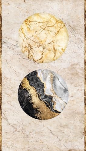 Livingwalls Papier peint photo intissé 398501 de qualité supérieure - Aspect marbre - Beige, doré et noir - 3,71 x 2,80 m - Fabriqué en Allemagne