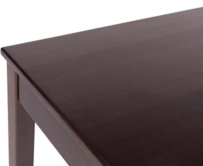 Krok Wood 2X Hocker aus Massivholz, Farbe Dunkle Eiche 35x35x45 cm (Bonn Buche)