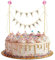 Wimpelketten Torten Topper Girlande Cake Topper Banner Happy Birthday Tortendeko für Geburtstage Dekoration Hochzeiten Partydekorationen Kuchen Desserts