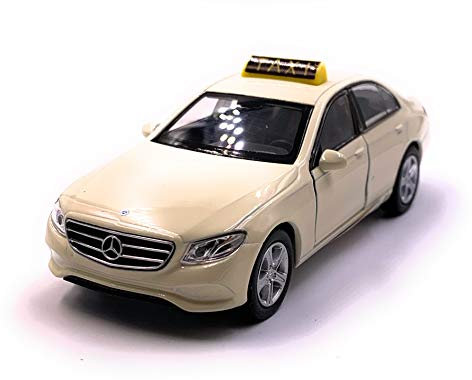 Onwomania E-Klasse Taxi Beige Modellauto Auto Maßstab 1:34 (lizensiert)