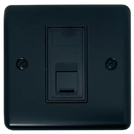 Matt Black RJ45 Socket (1 Gang) - BMB26