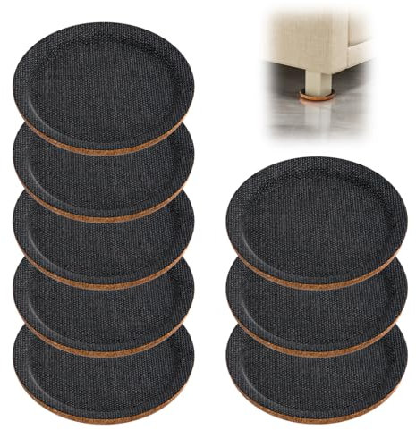 8 Stück Möbelgleiter, Round Möbeluntersetzer, 9 cm Anti-Rutsch-Pads, Möbelgleiter für Schwere Möbel ist für alle Arten von Möbeln Geeignet