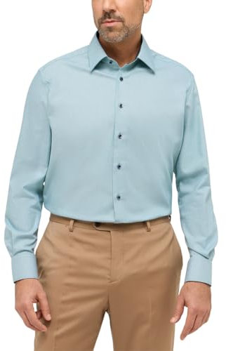 ETERNA Herren Baumwollhemd Comfort FIT 1/1 grün 40_H_1/1