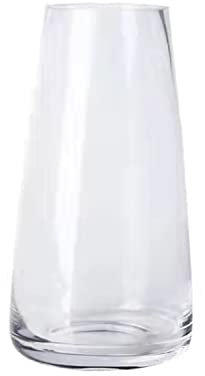 SUEOUX Vase für Blumen Klarglasvase transparent ins Moderne Glasvase hoch, Dekor, modern für Zuhause, Büro, Wohnzimmer, Mittelstücke, 22 × 10 cm