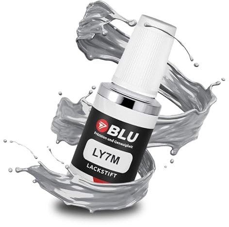 BLU Auto Lackstift Silber kompatibel für Audi LY7M Silber ALUSILBER | Auto Lack Reparatur Ausbesserungslack
