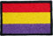 Parche Bandera de la República - 6cm x 4cm - Bordado con Termoadhesivo - Para Negro