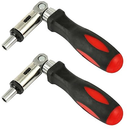 OSALADI 2 Pcs Adjustable Angle Ratchet Screwdriver Set 0 Mini Ratchet Screwdriver with Hex Socket Durable Handle Screwdriver for Versatile Use