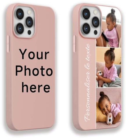DCPPCY Personalisierte Handyhülle mit Foto Text für iPhone 7/8/Se20/Se22, Handyhülle Selbst Gestalten mit Mehreren Bild Text, TPU Stoßfest Hülle Personalisierte Foto Hüll für Familie (Mehrfarbig)