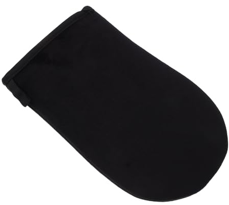 Happyyami Selbstbräunungshandschuh Sanftem Flockigem Material Für Gleichmäßige Streifenfreie Bräunung Und Einfache Anwendung Von Lotionen Design Schwarz Wiederverwendbar