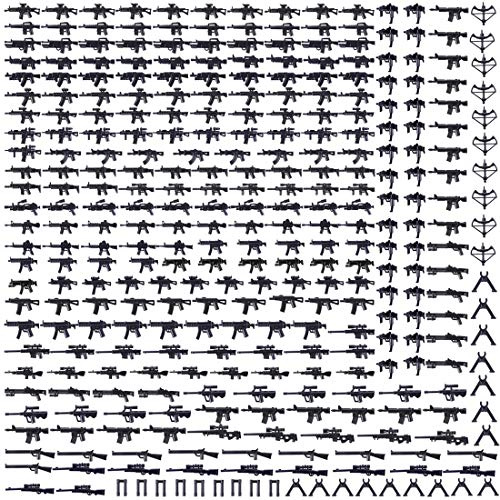 ControlCraze 300-teiliges DIY Klemmbausteine Militär-Waffenset mit Waffenkiste-CT25