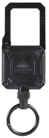 Porte-clés rétractable avec mousqueton magnétique robuste pour la randonnée, la randonnée