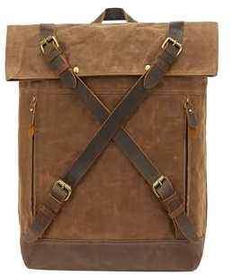 DreiMaster Vintage Herren Rucksack, Braun, One Size