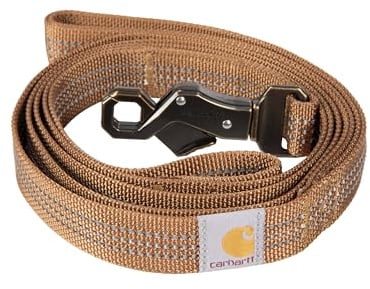 Carhartt Hundeleine mit Zwei Griffen, strapazierfähiges 600-Denier-Gewebe mit verstellbaren D-Ring-Metallbeschlägen, Carhartt Brown, Größe L
