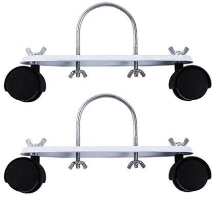 1 Pair Electric Heating Oil Heater Support Holder Replace Parts Replacements Black Wheel 21 cm
