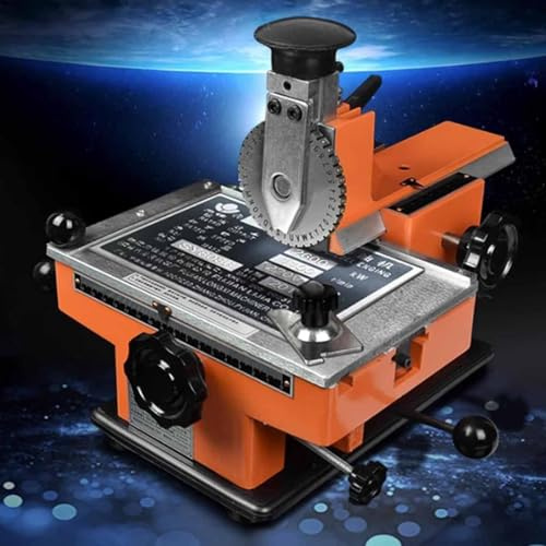 PixCy Nameplate Metal Embossing Label Maker Machine,Semi-Automatic Sheet Embosser,For Date,Batch Number,Card Stamping Label Engrave Embosser Marking Tool 4mm