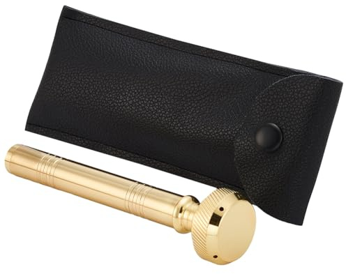 UNICRAFTALE 1 Stück Goldener Weihwasser Taschensprenger Aus Messing Für Reisen Und Gebete Religiöser Taschen Aspergillus Mit PU Lederetui Feiner Nebel Kein Auslaufen 12.5cm /4.92 Zoll
