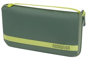 American Tourister - Kofferschutzhülle L, Faltbare Kofferhülle, Reisekoffer Schutz, 71 x 50 x 30 cm, Grün (Olive/Lime)