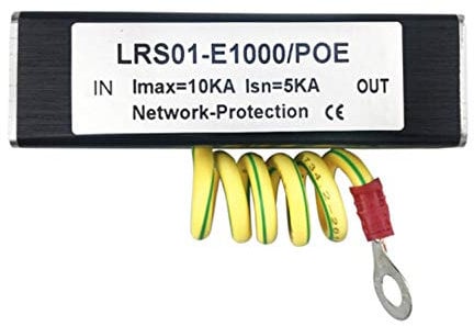 100/1000M POE IP Camera Network POE Switch RJ45 & POE Surge Protector Protection device Lightning Arrester SPD 1000M Ethernet