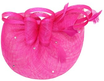 Finecy In Flower Feather Hair Hat Fascinator Headband Clip Wedding Royal Ascot Formal Race