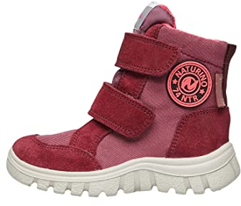Naturino GEMINAE-Après-Ski Stiefelette aus Cord und Veloursleder Fuchsie 37