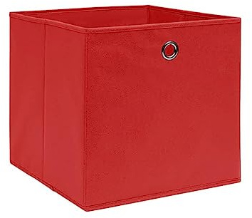 vidaXL Aufbewahrungsboxen 4 STK. Vliesstoff 28x28x28 cm Rot