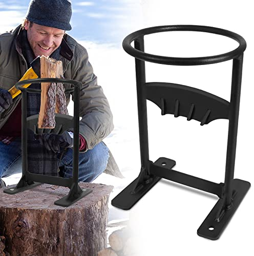 Aufun Manueller Holzspalter Brennholzspalter 21x16x31cm, Spaltwerkzeug Pulverbeschichteter Stahl Brennholz Holzspalter Handschneider für Campingplatz & Zuhause (Tye A)